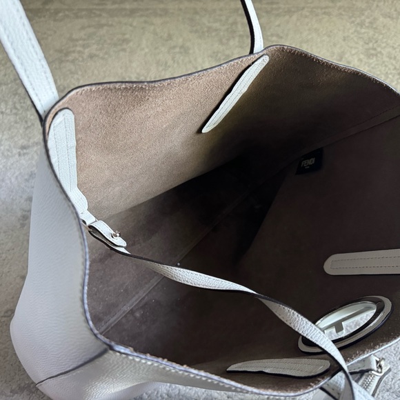 Summer is coming!!! Fendi F is Fendi Shopper Tote w/ Pouch, Great Condition! - Picture 5 of 6
